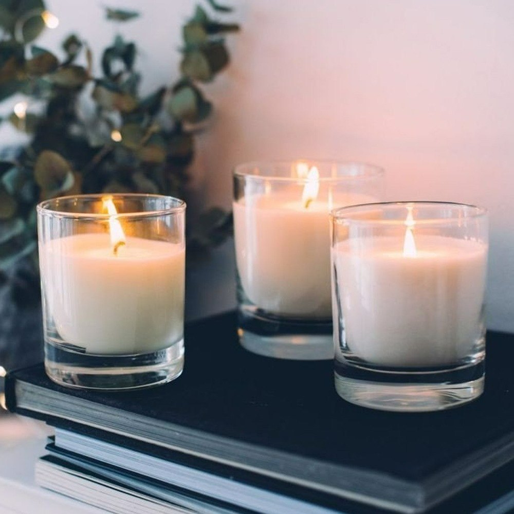 Clear Glass Jar Candle